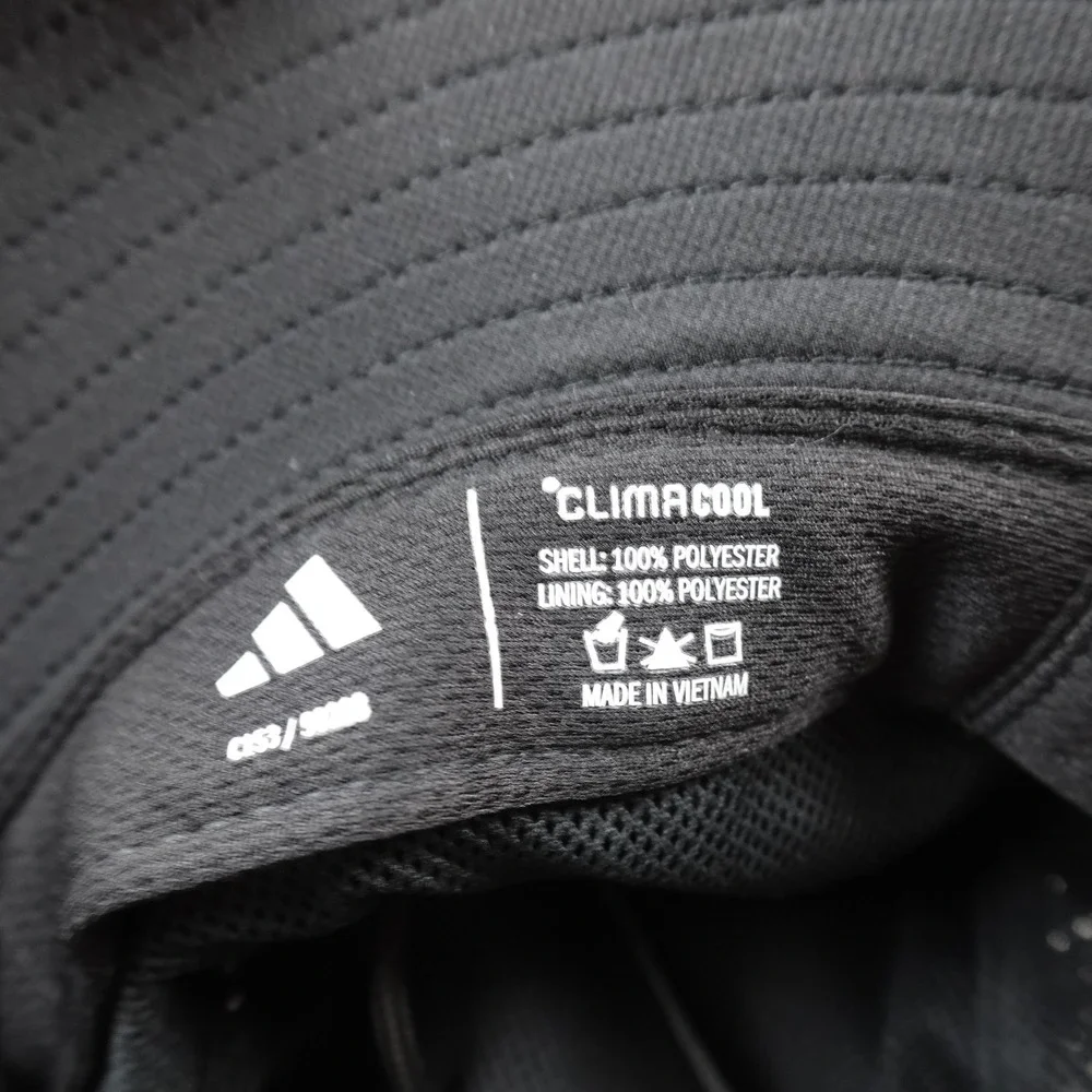 NEW Adidas Hat Cap Mens M Black Climacool Boonie Bucket Wide Brim Outdoor Hiking